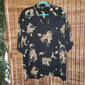 Tommy Bahama 100% Silk Aloha Hawaiian Shirt XXL